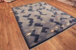 Side Of Fish Design Modern Swedish Inspired Rug 60991 by Nazmiyal Antique Rugs