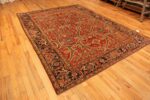 Side Of Geometric Antique Persian Heriz Rug 71386 by Nazmiyal Antique Rugs