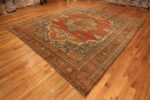 Side Of Room Size Antique Persian Serapi Rug 71416 by Nazmiyal Antique Rugs