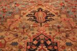 Texture Of Antique Persian Serapi Area Rug 71370 by Nazmiyal Antique Rugs