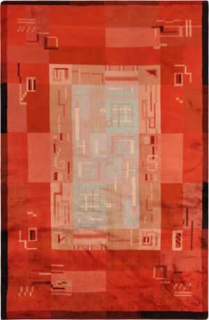 Vintage Wool Swedish Inspired Rug 71101 by Nazmiyal Antique Rugs