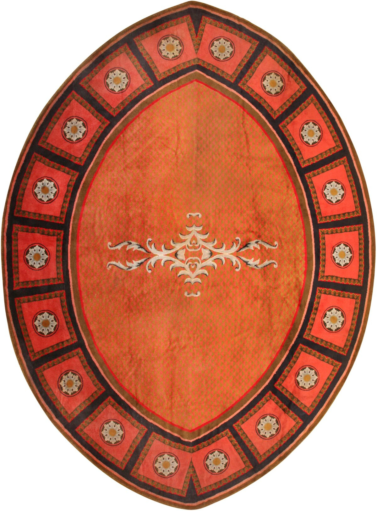 Oversized Antique English Axminster Rug 3155 by Nazmiyal Antique Rugs