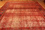 Whole View Of Large Shabby Chic Antique Persian Malayer Rug 71297 by Nazmiyal Antique Rugs