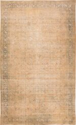 Antique Persian Floral Tabriz Rug 70956 by Nazmiyal Antique Rugs