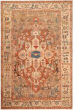 Antique Persian Serapi Rug 71455 by Nazmiyal Antique Rugs