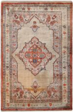 Antique Silk Persian Tabriz Rug 71488 by Nazmiyal Antique Rugs