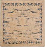 Antique Square Chinese Rug 71495 by Nazmiyal Antique Rugs