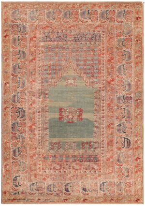 Antique Turkish Ghiordes Prayer Rug 71479 by Nazmiyal Antique Rugs
