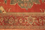 Border Of Antique Persian Serapi Rug 71468 by Nazmiyal Antique Rugs