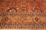 Border Of Oversized Antique Persian Heriz Serapi Rug 71458 by Nazmiyal Antique Rugs