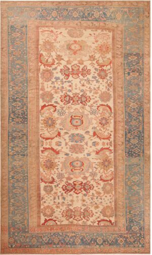 Breathtaking Antique Sultanabad Persian Rug 70341 by Nazmiyal Antique Rugs