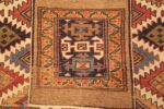 Close Up Of Antique Persian Kurdish Bidjar Runner Rug 71464 by Nazmiyal Antique Rugs