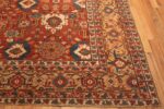Corner Of Oversized Antique Persian Heriz Serapi Rug 71458 by Nazmiyal Antique Rugs