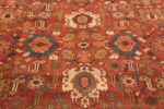 Details Of Oversized Antique Persian Heriz Serapi Rug 71458 by Nazmiyal Antique Rugs