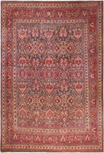 Large Antique Persian Khorassan Rug 71450 by Nazmiyal Antique Rugs