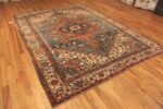 Side Of Antique Persian Heriz Area Rug 71472 by Nazmiyal Antique Rugs