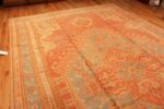Side Of Large Antique Turkish Oushak Rug 90041 by Nazmiyal Antique Rugs