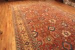 Side Of Oversized Antique Persian Heriz Serapi Rug 71458 by Nazmiyal Antique Rugs