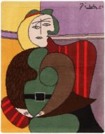 Vintage Pablo Picasso Scandinavian Art Rug 71499 by Nazmiyal Antique Rugs