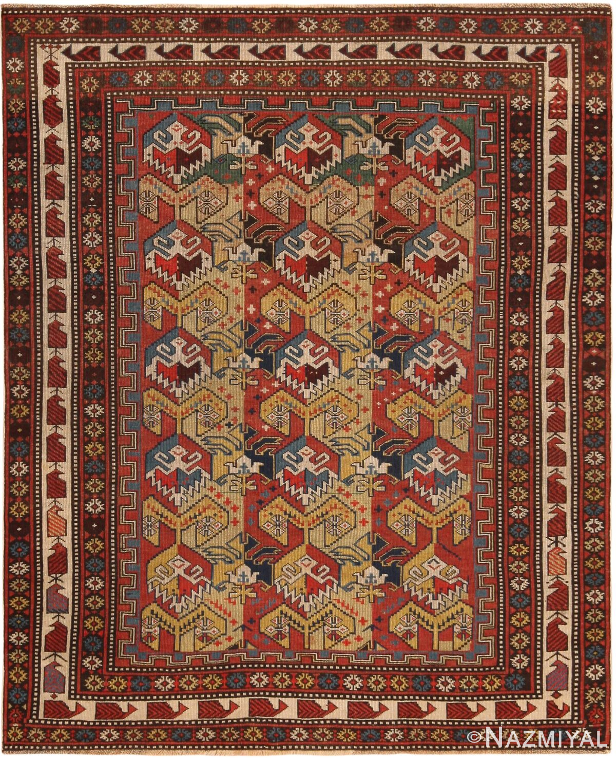 Antique Caucasian Marceli Rug 71480 by Nazmiyal Antique Rugs