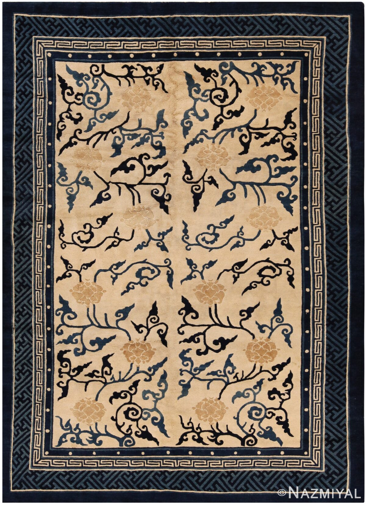Antique Chinese Peking Rug 71496 by Nazmiyal Antique Rugs