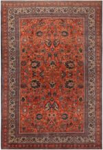 Antique Persian Tabriz Area Rug 71574 by Nazmiyal Antique Rugs