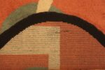 Back Of Antique Art Deco French Oval Rug 71506 by Nazmiyal Antique Rugs