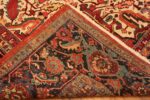 Back Of Antique Heriz Persian Rug 71498 by Nazmiyal Antique Rugs