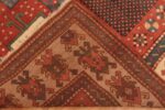 Back Of Antique Tribal Caucasian Karachopf Kazak Area Rug 71242 by Nazmiyal Antique Rugs