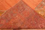 Back Of Antique Turkish Oushak Prayer Rug 71110 by Nazmiyal Antique Rugs