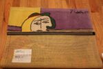 Back Of Vintage Pablo Picasso Scandinavian Art Rug 71499 by Nazmiyal Antique Rugs