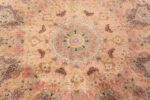 Center Of Large Silk And Wool Vintage Persian Tabriz Rug 71097 by Nazmiyal Antique Rugs