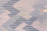 Close Up Of Modern Swedish Inspired Flat Woven Fish Design Area Rug 60899 by Nazmiyal Antique Rugs