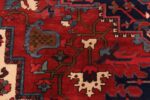 Close Up Of Vibrant Large Antique Persian Heriz Area Rug 71128 by Nazmiyal Antique Rugs