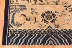 Corner Of 18th Century Antique Chinese Animal Rug 71026 by Nazmiyal Antique Rugs