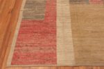 Corner Of Colorful Modern Moroccan Area Rug 60997 by Nazmiyal Antique Rugs