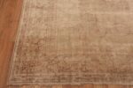 Corner Of Decorative Vintage Silk Tabriz Persian Rug 71503 by Nazmiyal Antique Rugs