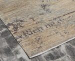 Corner Of Geometric Design Modern Transitional Rug 61016 by Nazmiyal Antique Rugs