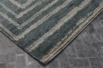 Corner Of Geometric Design Modern Transitional Rug 61034 by Nazmiyal Antique Rugs