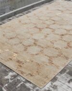 Corner Of Geometric Modern Transitional Rug 61025 by Nazmiyal Antique Rugs