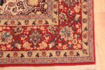 Corner Of Impressive Vintage Persian Floral Isfahan Rug 71205 by Nazmiyal Antique Rugs