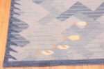Corner Of Modern Swedish Inspired Flat Woven Fish Design Area Rug 60899 by Nazmiyal Antique Rugs