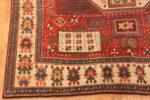 Corner Of Antique Tribal Caucasian Karachopf Kazak Area Rug 71242 by Nazmiyal Antique Rugs