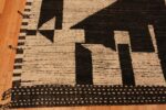 Corner Of Contrasted Geometric Modern Moroccan Rug Corner Of Contrasted Geometric Modern Moroccan Rug 61001 by Nazmiyal Antique Rugs
