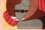 Corner Of Vintage Pablo Picasso Scandinavian Art Rug 71499 by Nazmiyal Antique Rugs