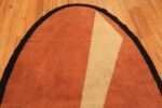 Back Of Antique Art Deco French Oval Rug 71506 by Nazmiyal Antique Rugs
