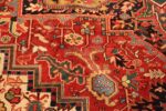 Detail Of Antique Heriz Persian Rug 71498 by Nazmiyal Antique Rugs