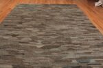 Detail Of Tones Modern Flat Weave Rug 60498 by Nazmiyal Antique Rugs