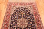 Detail Of Impressive Vintage Persian Floral Isfahan Rug 71205 by Nazmiyal Antique Rugs