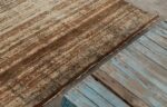 Detail Of Textured Modern Transitional Rug 61030 by Nazmiyal Antique Rugs